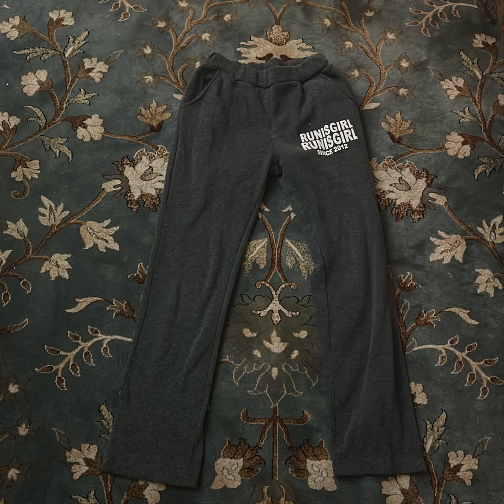vintage y2k low-waist fleece sweatpants